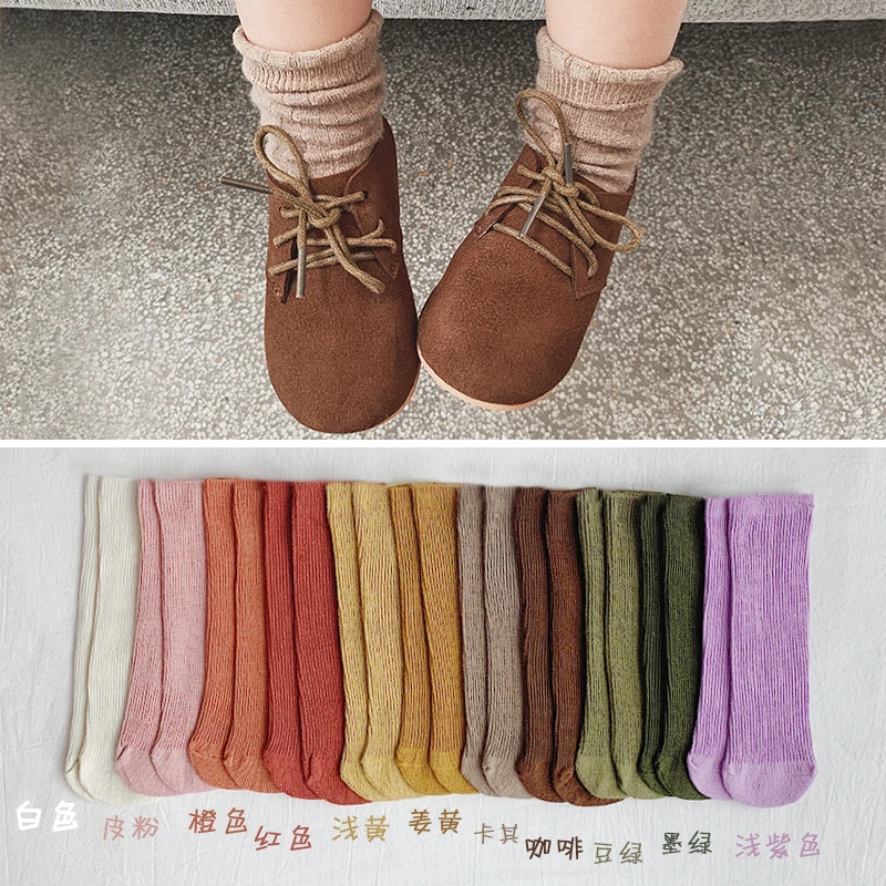 2019 autumn winter new baby boys girls socks children cotton Korea solid color long sock 
2019 autumn winter new baby boys girls socks children cotton Korea solid color long sock