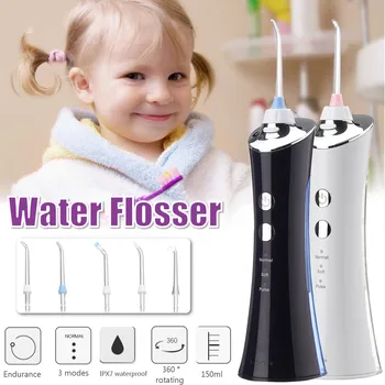 150ml Smart Oral Irrigator Dental Portable Water Flosser Professional Cordless Dental Jet 3 mode IPX7 Waterproof Teeth Cleaner
150ml Smart Oral Irrigator Dental Portable Water Flosser Professional Cordless Dental Jet 3 mode IPX7 Waterproof Teeth Cleaner