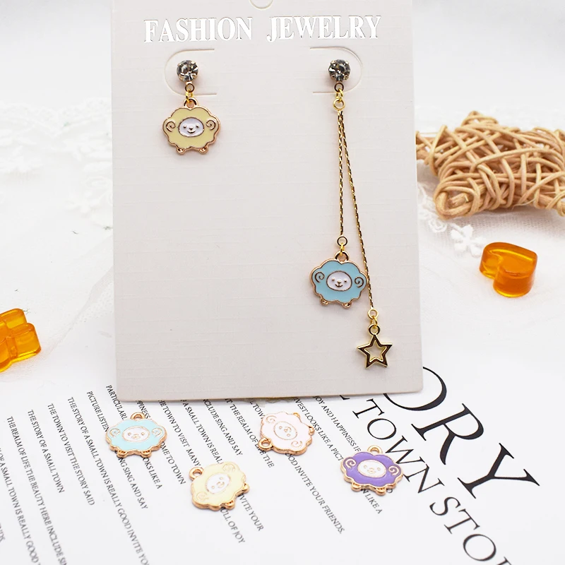 10pcs/Lot Dripping Alloy Cartoon Sheep Animal Series Earring Pendant DIY Earring Bracelet Pendant Material Find Accessories
10pcs/Lot Dripping Alloy Cartoon Sheep Animal Series Earring Pendant DIY Earring Bracelet Pendant Material Find Accessories