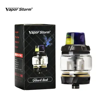 Vapor Storm Hawk Tank 0.2ohm Coil Replaceable Atomizer Organic Cotton 2ml/6ml 100W Box Mod Electronic Cigarette Vape Tank
Vapor Storm Hawk Tank 0.2ohm Coil Replaceable Atomizer Organic Cotton 2ml/6ml 100W Box Mod Electronic Cigarette Vape Tank