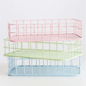Metal Storage Basket Nordic Rectangle Office Sundries Finishing Iron Baskets Nordic Dressing Table Cosmetics Organizer Basket
Metal Storage Basket Nordic Rectangle Office Sundries Finishing Iron Baskets Nordic Dressing Table Cosmetics Organizer Basket