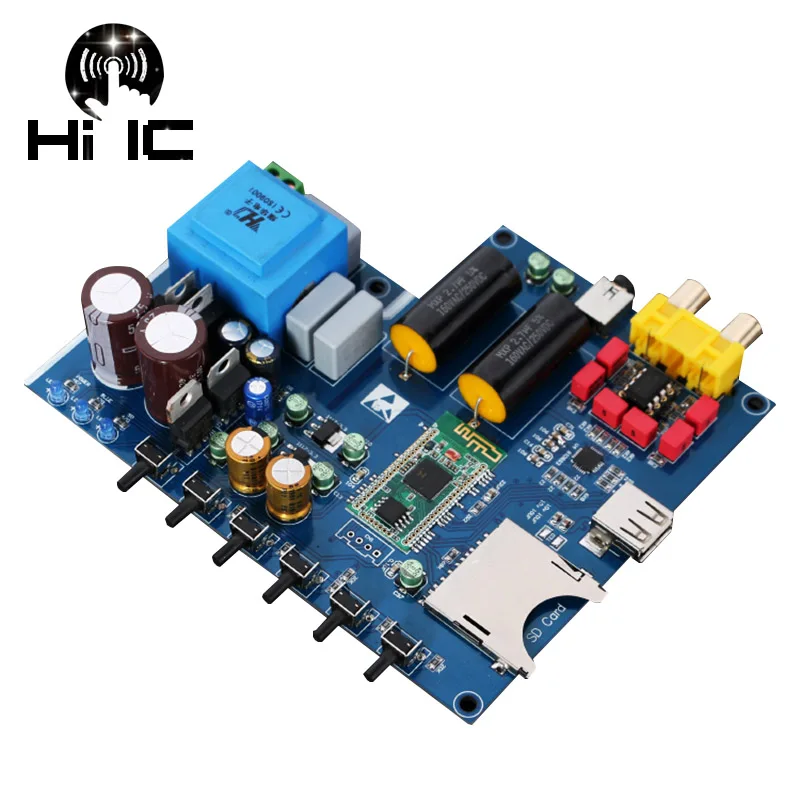 Плата цифрового воспроизведения Bluetooth WAV / APE FLAC без потерь декодер I2S Player U Disk SD Card