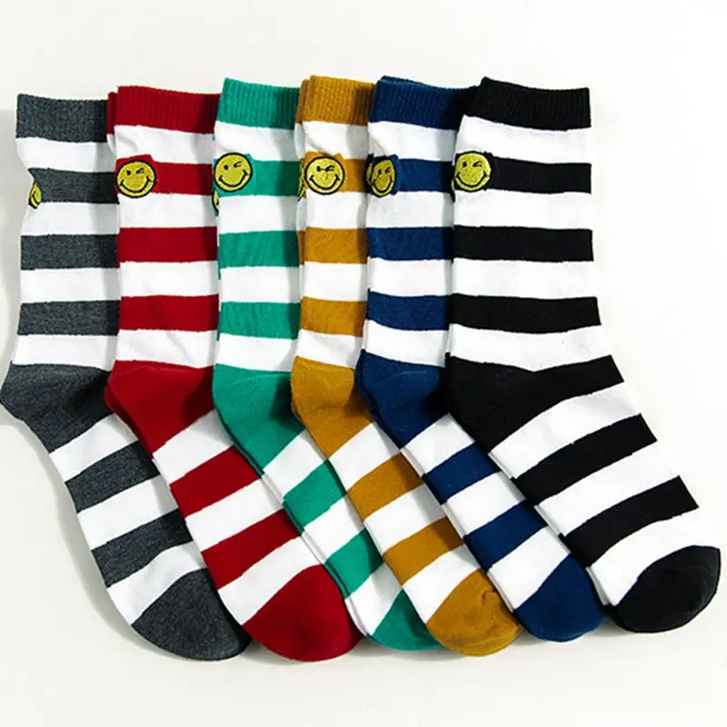 Smiley Face Stripe Personalized Socks Breathable Sweat Absorption Deodorant and Anti Friction Men's and Women's Cotton Socks
Smiley Face Stripe Personalized Socks Breathable Sweat Absorption Deodorant and Anti Friction Men's and Women's Cotton Socks