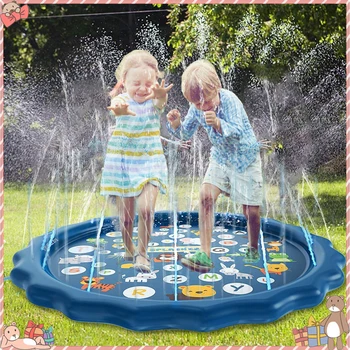 170cm Water Spray Mat Sprinkler Kids Wading Pool Sprinkler Pool Inflatable Water Toys Outdoor Swimming Pool for Babies Toddlers
170cm Water Spray Mat Sprinkler Kids Wading Pool Sprinkler Pool Inflatable Water Toys Outdoor Swimming Pool for Babies Toddlers