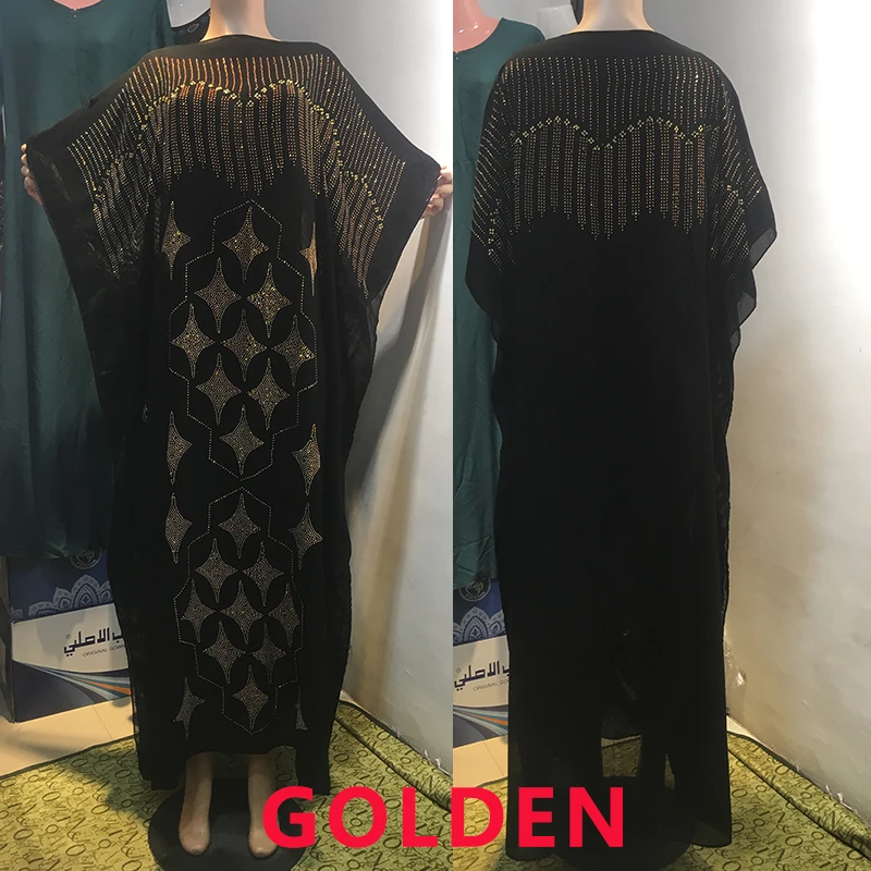 New Popular European Africa style abaya long Dashiki Diamond Flower Clothes Black Dress Kalama loose Muslim Robe with scarf
New Popular European Africa style abaya long Dashiki Diamond Flower Clothes Black Dress Kalama loose Muslim Robe with scarf