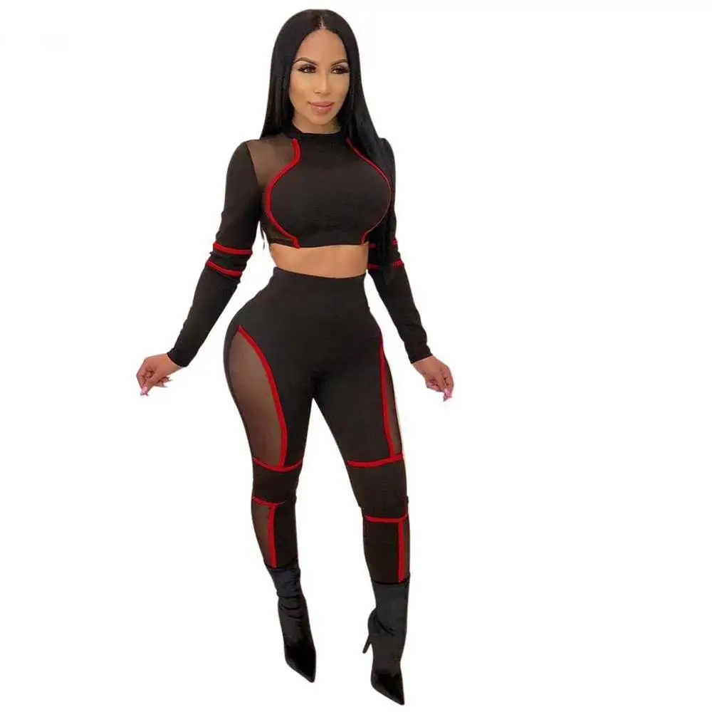 2019 New Autumn Women's Bandage Stripe Club Set Vestidos Black Top and Pants Two-Piece Fashion Celebrity Party Set
2019 New Autumn Women's Bandage Stripe Club Set Vestidos Black Top and Pants Two-Piece Fashion Celebrity Party Set