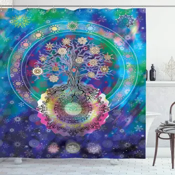 Home Decor Collection, Tree of Life with Floral Style Mandala Artwork Meditation Peace Spa Design, Polyester Fabric Bathroom
Home Decor Collection, Tree of Life with Floral Style Mandala Artwork Meditation Peace Spa Design, Polyester Fabric Bathroom