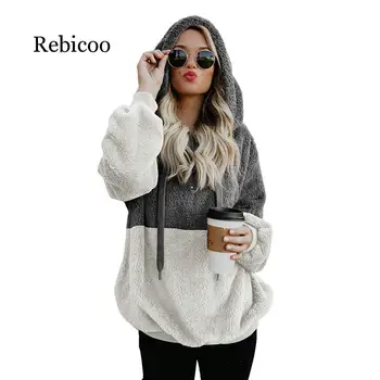 2019 Winter Women Sherpa Sweaters Oversized Fleece Hooded Pullover Loose Fluffy Coat Warm Streetwear Sweater
2019 Winter Women Sherpa Sweaters Oversized Fleece Hooded Pullover Loose Fluffy Coat Warm Streetwear Sweater