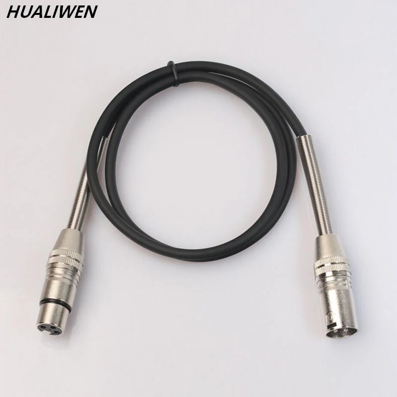 

XLR Cable Male To Female M/F 3Pin OFC Audio Cable Foil+Braided Shielded For Microphone Mixer Amplifier
