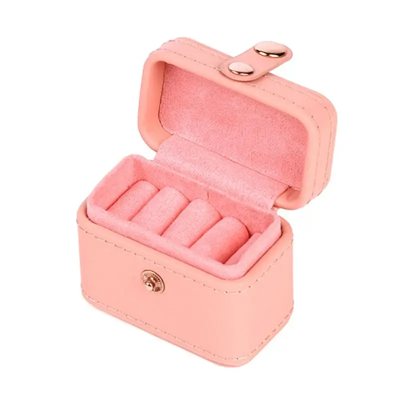 Mini Snap Leather Ring Storage Box Earring Bangle Display Case Women Jewelry Organizer Holder
Mini Snap Leather Ring Storage Box Earring Bangle Display Case Women Jewelry Organizer Holder