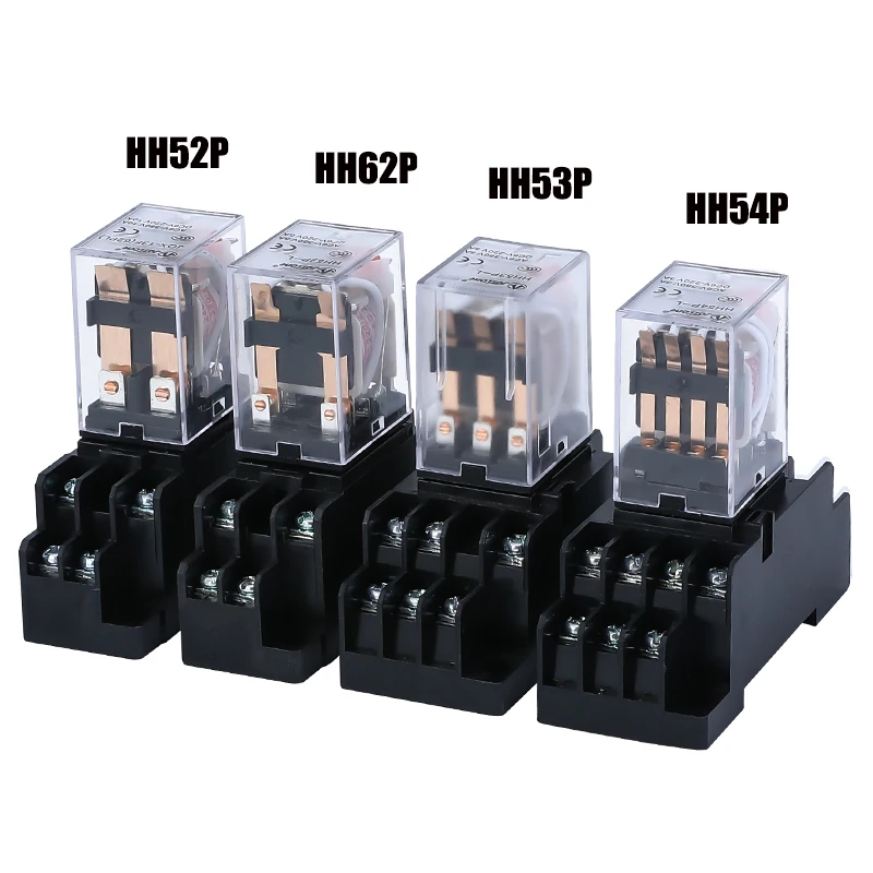 HH52P MY2P MY2NJ HH53P universal DPDT micro relay coil electromagnetic relay switch with AC 110V 220V DC 12V 24V plug socket
HH52P MY2P MY2NJ HH53P universal DPDT micro relay coil electromagnetic relay switch with AC 110V 220V DC 12V 24V plug socket