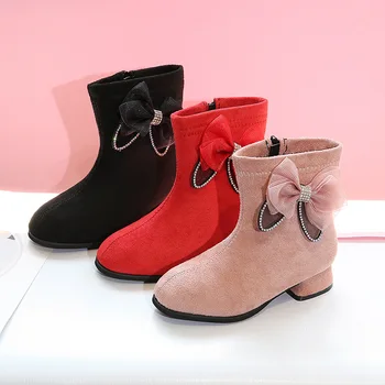 Girls' Boots New Style Middle Boots Thigh Boot plus Velvet Leather Boot Little Girl Single Boots kids boots girls girl boots
Girls' Boots New Style Middle Boots Thigh Boot plus Velvet Leather Boot Little Girl Single Boots kids boots girls girl boots
