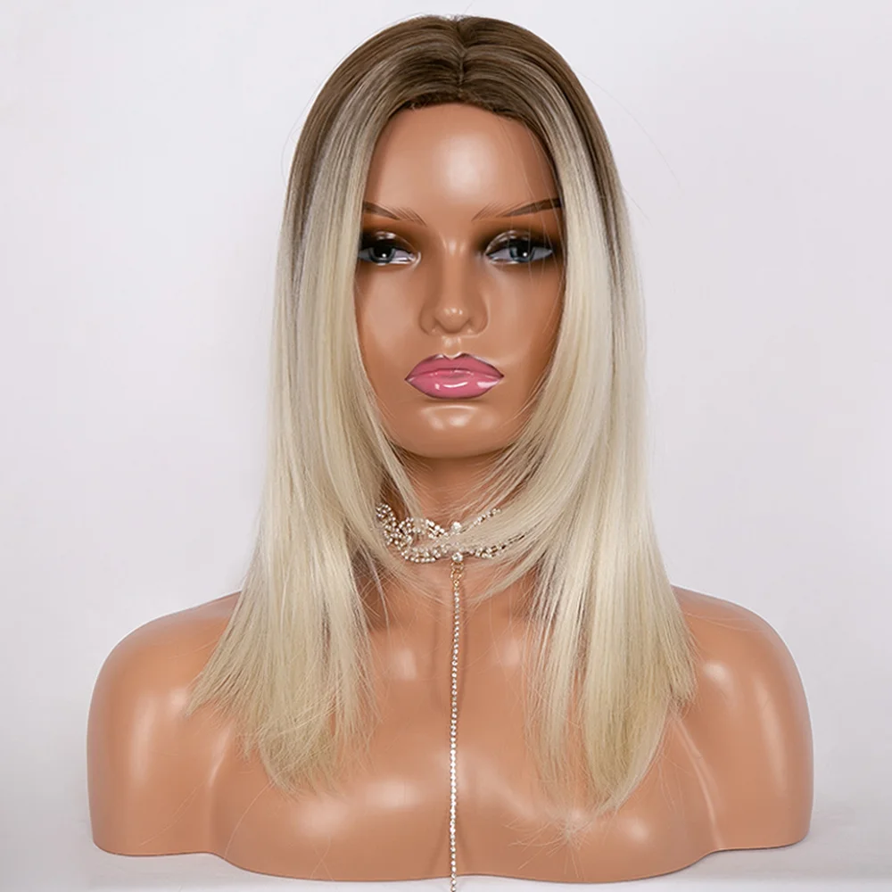 GRES Middle Part Wig for Women Blonde Ombre Hair Medium Straight Layered Bob Synthetic Wigs High Temperature Fiber Cosplay Wigs
GRES Middle Part Wig for Women Blonde Ombre Hair Medium Straight Layered Bob Synthetic Wigs High Temperature Fiber Cosplay Wigs