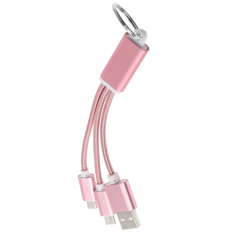 2in1 Keychain USB 2.0 Male To Dual Micro USB Male Splitter Y Charging Data Cable DXAC
2in1 Keychain USB 2.0 Male To Dual Micro USB Male Splitter Y Charging Data Cable DXAC