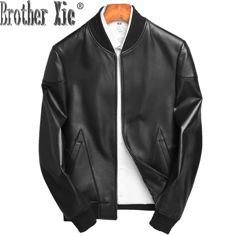 Leather Jacket Autumn Winter Jacket Men Genuine Sheepskin Coat Streetwear Baseball Jacket Chaqueta Hombre P-1-F10 MY1007
Leather Jacket Autumn Winter Jacket Men Genuine Sheepskin Coat Streetwear Baseball Jacket Chaqueta Hombre P-1-F10 MY1007