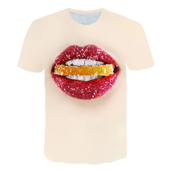 3D Candy T shirt Women Men Cartoon Design O-neck Short Sleeve Eat Candy Mouth Printed T-shirt Unisex Funny 3D Food T shirt
3D Candy T shirt Women Men Cartoon Design O-neck Short Sleeve Eat Candy Mouth Printed T-shirt Unisex Funny 3D Food T shirt