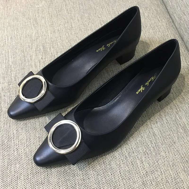 New size work shoes sheepskin round head single shoes shallow soft sole high heels formal women's shoes
New size work shoes sheepskin round head single shoes shallow soft sole high heels formal women's shoes