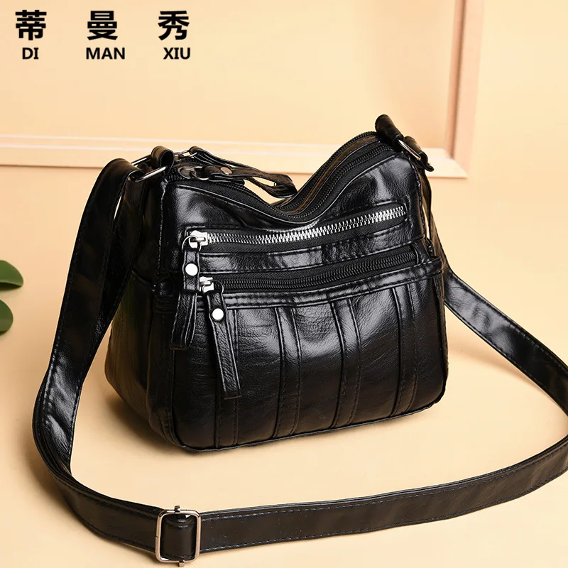 Mommy Bag 2019 New Style Middle-aged Soft Leather Crossbody Bag Large Capacity Casual Simple Lady Bag
Mommy Bag 2019 New Style Middle-aged Soft Leather Crossbody Bag Large Capacity Casual Simple Lady Bag