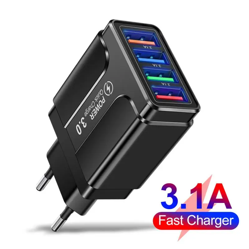 3.1A USB Charger Fast Charging Mobile Phone Adapter For IPhone12 Pro Max EU/US/UK Plug Wall Charger For Xiaomi Huawei Samsung
3.1A USB Charger Fast Charging Mobile Phone Adapter For IPhone12 Pro Max EU/US/UK Plug Wall Charger For Xiaomi Huawei Samsung