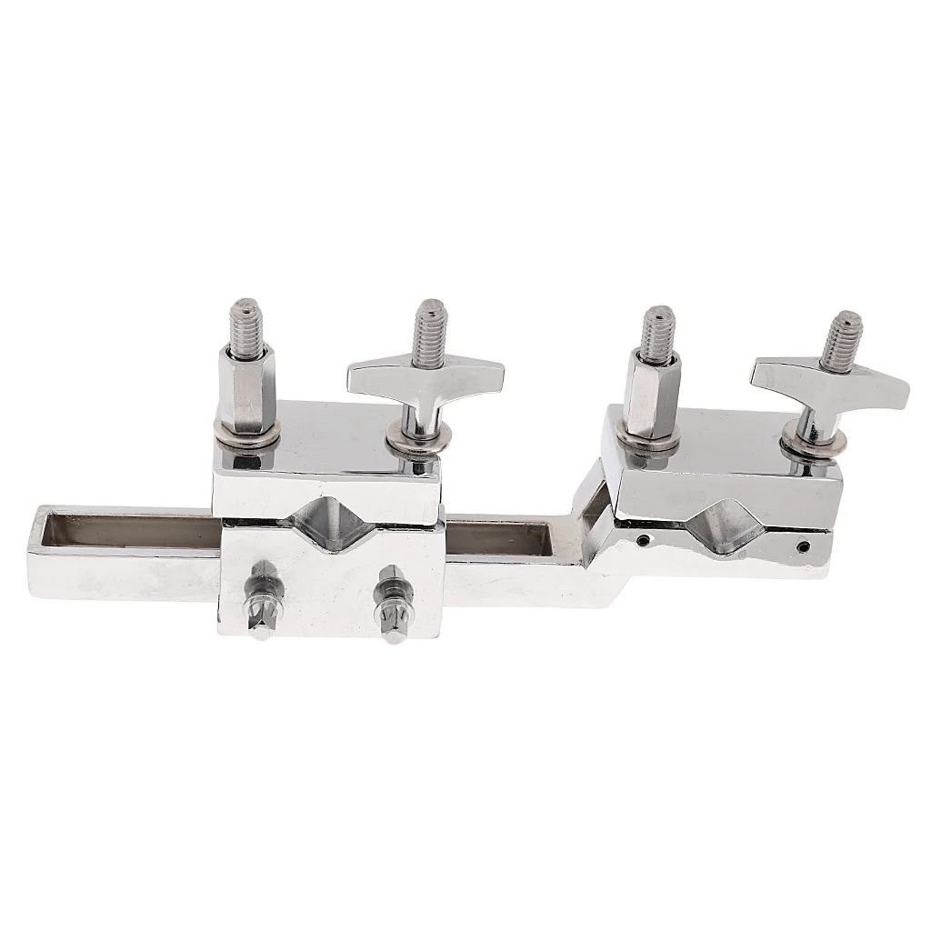 Multi Double Open Clamp Mount Holder Percussion Instrument Parts for Cymbals 19.5x3.3x8.5cm Multi Double Open Clamp Mount Holder Percussion Instrument Parts for Cymbals 19.5x3.3x8.5cm