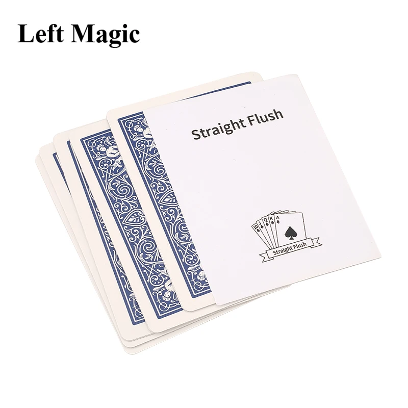 

Straight Flush Magic Tricks Card Close Up Magic Magic Fun Mentalism Illusion Gimmicks Props Accessories