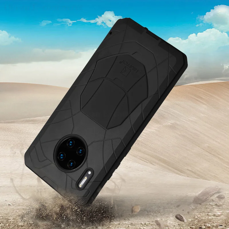 Оригинальный чехол IMATCH Huawei Mate 30 Pro жесткий алюминиевый металлический и резиновый