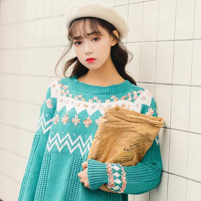 Fall and Winter Fashion Colored Round-necked Knitted Shirts in 2019 womens sweaters winter cute sweater christmas sweater 
Fall and Winter Fashion Colored Round-necked Knitted Shirts in 2019 womens sweaters winter cute sweater christmas sweater