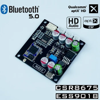 CSR8675 QCC3031 QCC3008 QCC3003 Wireless Adapter Bluetooth 5.0 Receiver Board ES9018 I2S DAC Audio Decoder Board 24Bit/96Khz
CSR8675 QCC3031 QCC3008 QCC3003 Wireless Adapter Bluetooth 5.0 Receiver Board ES9018 I2S DAC Audio Decoder Board 24Bit/96Khz