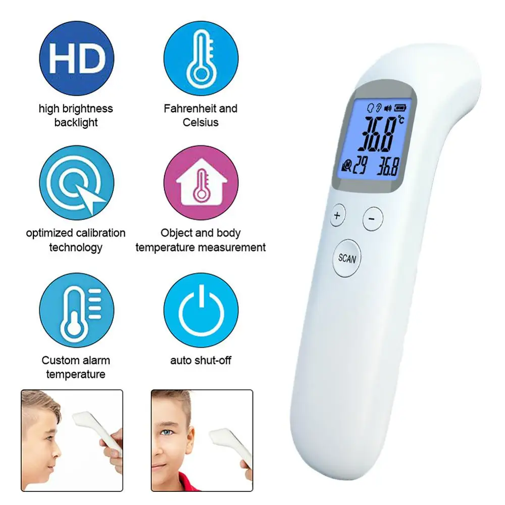 Fast Delivery Digital Thermometer Infrared Baby Adult Forehead Infrared Thermometer with Lcd Backlight Termometro Infravermelh
Fast Delivery Digital Thermometer Infrared Baby Adult Forehead Infrared Thermometer with Lcd Backlight Termometro Infravermelh