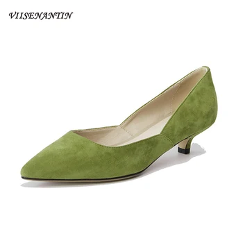 Spring Autumn New Shallow Sheepskin Flock Single Shoes Women 3cm Thin Heels Pointed Toe Wild Fairy Style Elegant High Heels
Spring Autumn New Shallow Sheepskin Flock Single Shoes Women 3cm Thin Heels Pointed Toe Wild Fairy Style Elegant High Heels