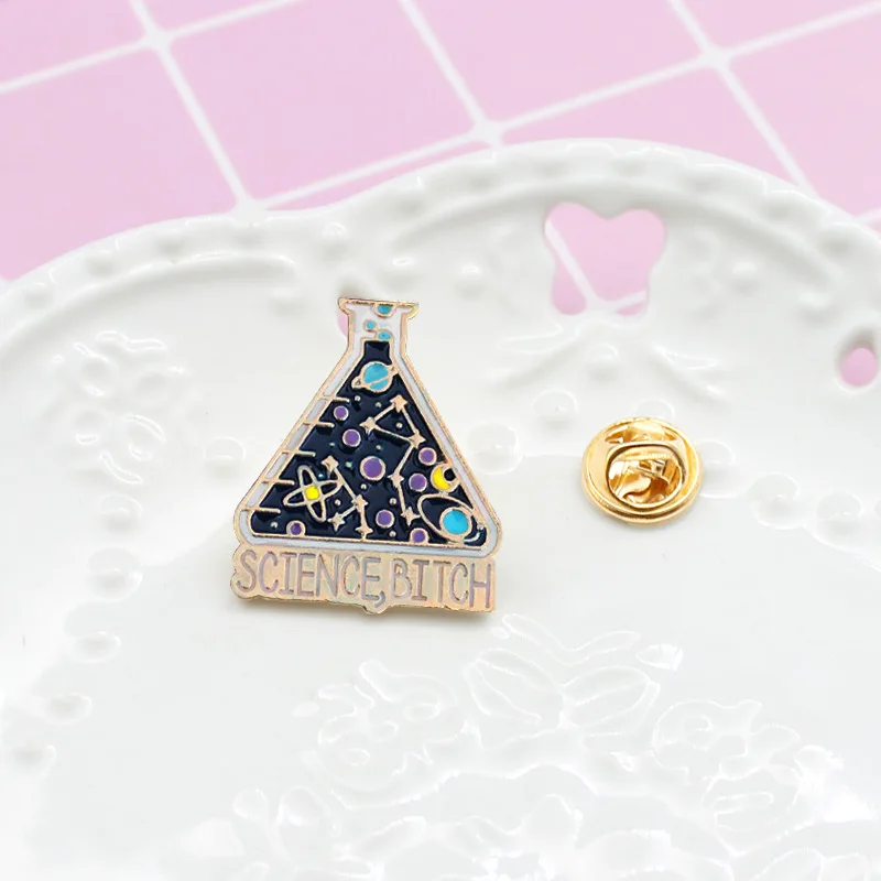 Europe And America Accessories Science Bitch Beaded Edges Badge Brooch Denim Jacket Bag Brooch Wholesale
Europe And America Accessories Science Bitch Beaded Edges Badge Brooch Denim Jacket Bag Brooch Wholesale