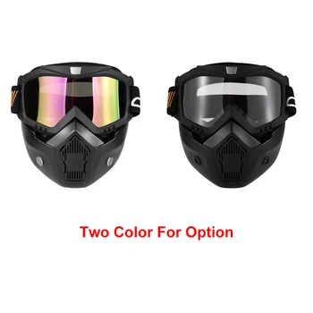 Mortorcycle Mask Detachable Goggles And Mouth Filter For Open Face Helmet Motorcycle Goggle Cycling Mask Skiing Goggle
Mortorcycle Mask Detachable Goggles And Mouth Filter For Open Face Helmet Motorcycle Goggle Cycling Mask Skiing Goggle