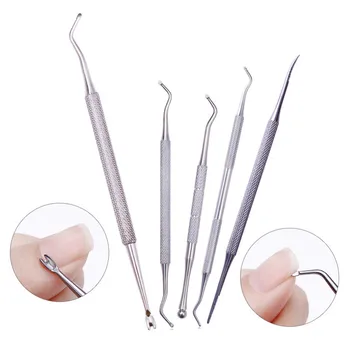 1 Pc Dual-ended Stainless Steel Clean Cuticle Pusher Fork triangular Hook Fixer Remover Foot Care Toe Ingrown Pedicure Tool
1 Pc Dual-ended Stainless Steel Clean Cuticle Pusher Fork triangular Hook Fixer Remover Foot Care Toe Ingrown Pedicure Tool
