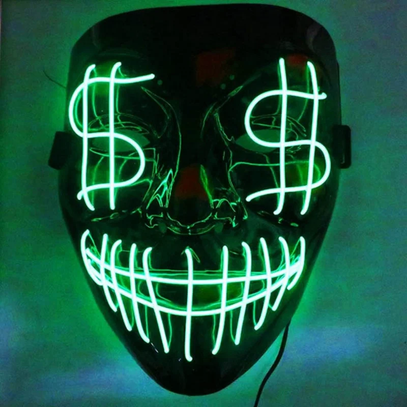 Newest Halloween LED Mask Scary Mask Glowing Mask EL Wire Light Up Mask Cosplay Costume For Halloween Festival Party
Newest Halloween LED Mask Scary Mask Glowing Mask EL Wire Light Up Mask Cosplay Costume For Halloween Festival Party