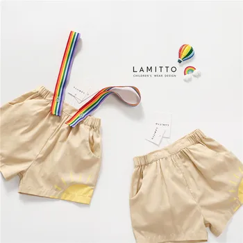 Tonytaobaby Summer New Boys and Girls Sun Rainbow High Cute Pure Cotton Back Belt Pants Boys Pants 
Tonytaobaby Summer New Boys and Girls Sun Rainbow High Cute Pure Cotton Back Belt Pants Boys Pants