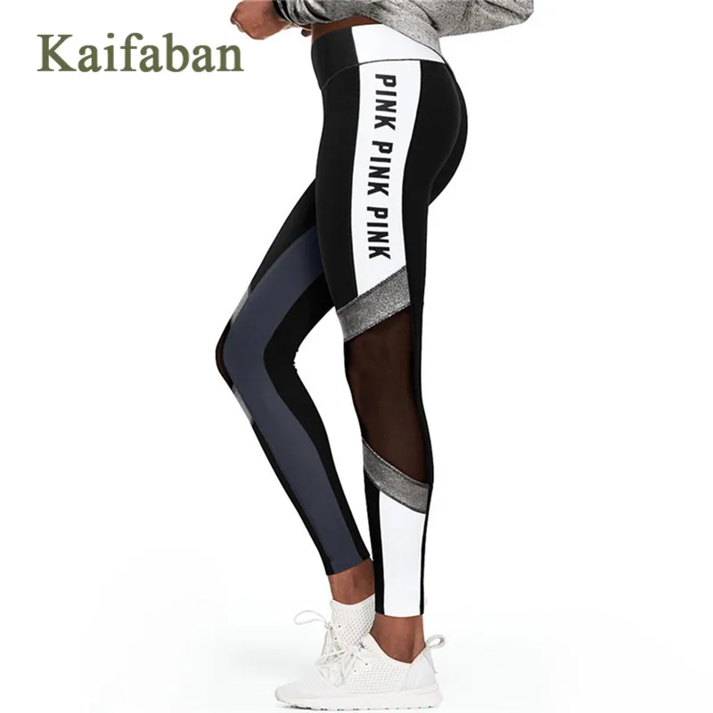 Women Mesh Stitching Yoga Pants Leggings Fitness Pink Letter Tights High Waist Athletic Trousers Run Gym Casual Pants Sportswear
Women Mesh Stitching Yoga Pants Leggings Fitness Pink Letter Tights High Waist Athletic Trousers Run Gym Casual Pants Sportswear