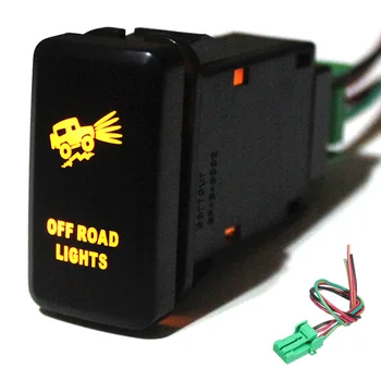 IZTOSS OFF ROAD LIGHTS Push Button Switch Orange LED For Toyota Landcruiser Hilux FJ Cruiser ON OFF Switch With Wire 12Volt 3Amp
IZTOSS OFF ROAD LIGHTS Push Button Switch Orange LED For Toyota Landcruiser Hilux FJ Cruiser ON OFF Switch With Wire 12Volt 3Amp