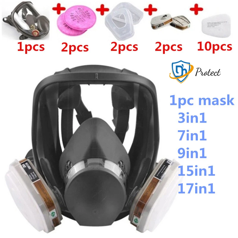 6800 Gas Mask Anti-Fog Mask Gas Mask Work Protective Mask Painted Chemical Gas Filter
6800 Gas Mask Anti-Fog Mask Gas Mask Work Protective Mask Painted Chemical Gas Filter