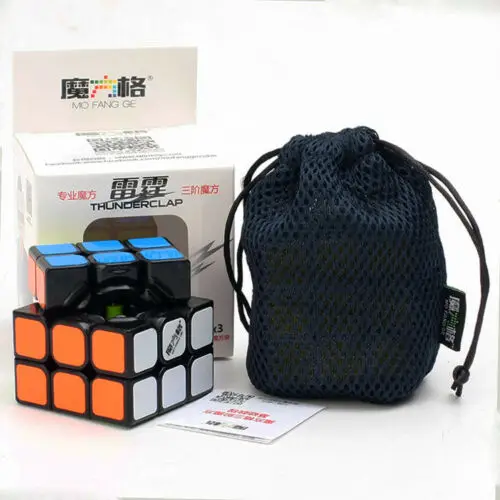 Qiyi Thunder 3x3x3 Ultra-smooth Speed Magic Cube Contest Twist Puzzle Toys Black Learning Educational Cubo Magico Toys Cube
Qiyi Thunder 3x3x3 Ultra-smooth Speed Magic Cube Contest Twist Puzzle Toys Black Learning Educational Cubo Magico Toys Cube