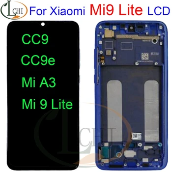 

AMOLED for xiaomi mi a3 display cc9e display touch screen digitizer assembly replacement for xiaomi mi 9 lite cc9 lcd with frame