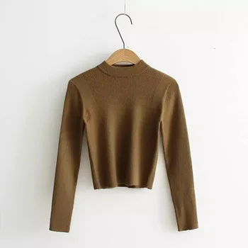 Fashion Basic Crop Sweater Knitted Elastic Slim Short Jumper Top Sweater Autumn Women Sweater
Fashion Basic Crop Sweater Knitted Elastic Slim Short Jumper Top Sweater Autumn Women Sweater