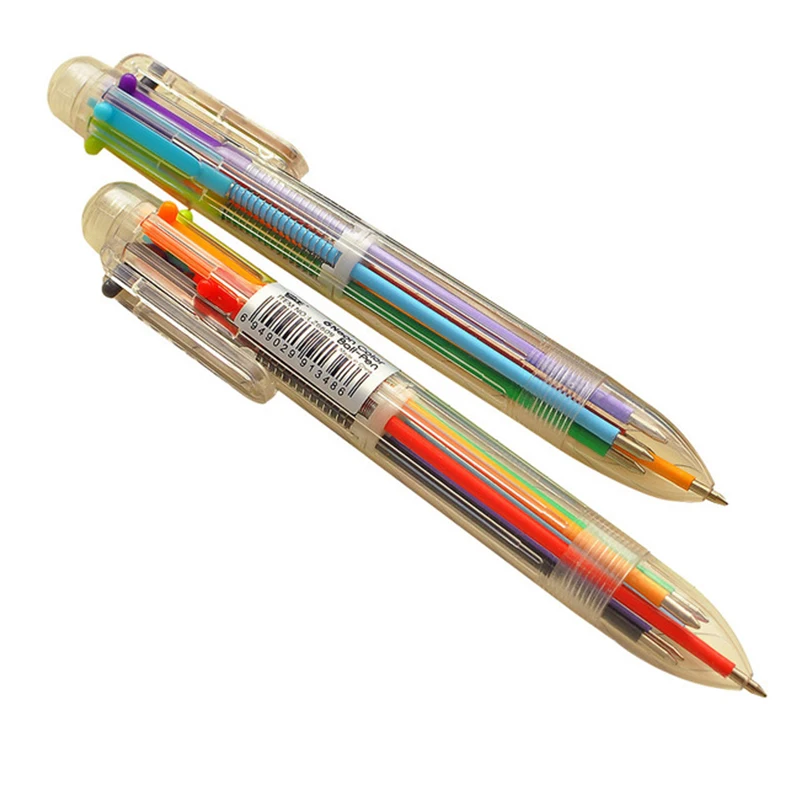 6 In 1 Plastic Pens with Multi-color Models Multi-colored Ballpoint Pen Push Type Pen Stationery School Office Tools Funny Pen
6 In 1 Plastic Pens with Multi-color Models Multi-colored Ballpoint Pen Push Type Pen Stationery School Office Tools Funny Pen