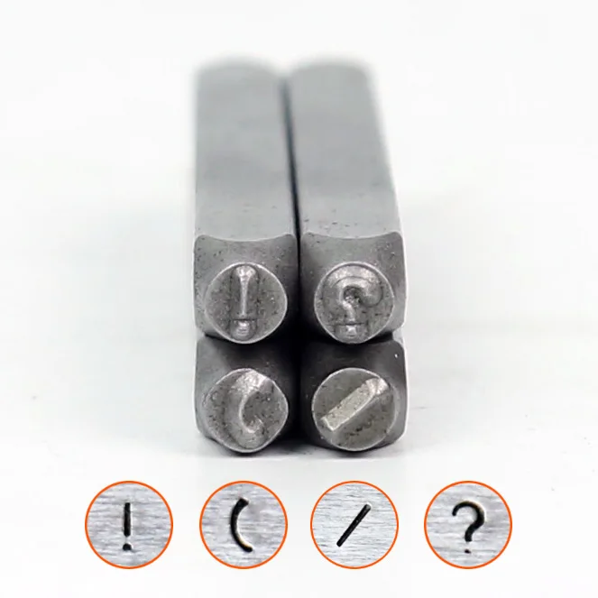 3mm Slash/Brackets/Exclamatory/Question sign symbols steel stamp letters,Metal jewelry Steel word punch stamp seal
3mm Slash/Brackets/Exclamatory/Question sign symbols steel stamp letters,Metal jewelry Steel word punch stamp seal