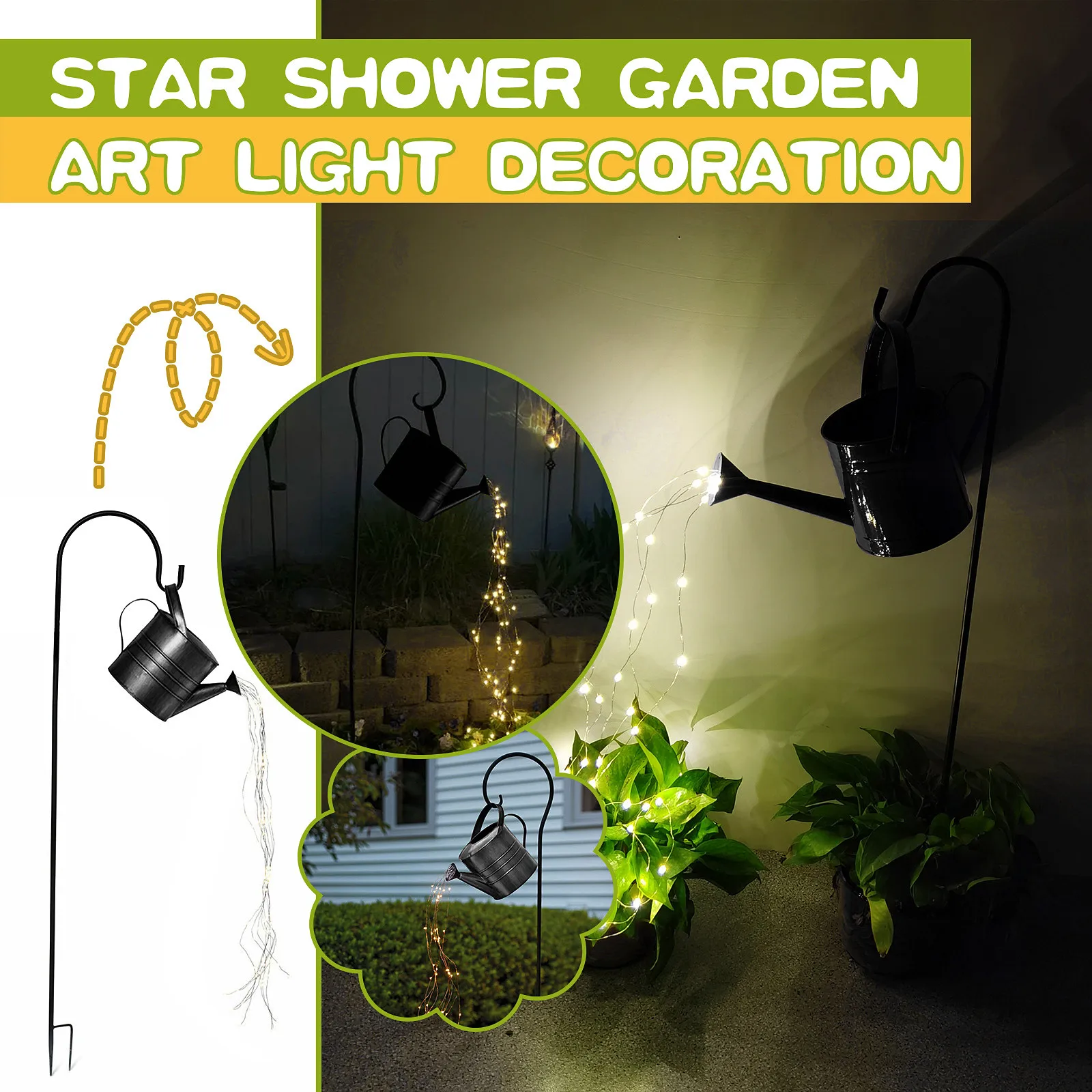 Garden Art Lighting Decoration Star Shower Outdoor Gardening Lawn Lamp Courtyard Decoration Ornaments Outside The Garden
Garden Art Lighting Decoration Star Shower Outdoor Gardening Lawn Lamp Courtyard Decoration Ornaments Outside The Garden