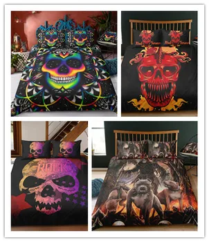 3D Colorful Printing Skull Bedding SetsHome Furnishing Articles Quilt Cover Pillowcase 2/3 Piece Suits
3D Colorful Printing Skull Bedding SetsHome Furnishing Articles Quilt Cover Pillowcase 2/3 Piece Suits