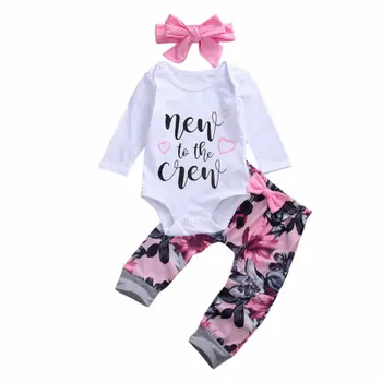 Newborn Infant Baby Girls Floral Romper Long Pants Headband Outfits Clothes
Newborn Infant Baby Girls Floral Romper Long Pants Headband Outfits Clothes