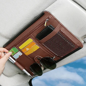 Car Sun Visor Bill Pen Business Card Holder CD DVD Organizer Storage Box Sunglasses Clip Stowing Tidying Car Accessories 
Car Sun Visor Bill Pen Business Card Holder CD DVD Organizer Storage Box Sunglasses Clip Stowing Tidying Car Accessories