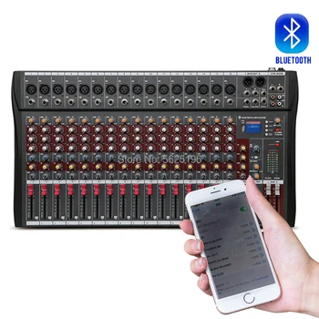 Mixing console with digital microphone 16 channels Bluetooth 48 V Phantom Power Professional with USB DJ Mixer
Mixing console with digital microphone 16 channels Bluetooth 48 V Phantom Power Professional with USB DJ Mixer