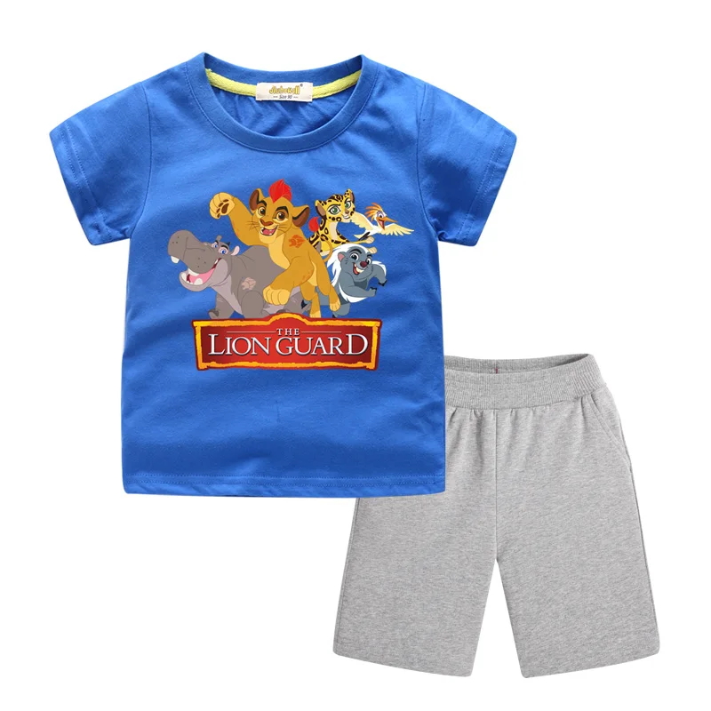 Baby Boys Girls Kids Clothes Set Sport Suit Summer The Lion King Guard T-shirt + Shorts 2PCS Costume Children Clothing Tracksuit
Baby Boys Girls Kids Clothes Set Sport Suit Summer The Lion King Guard T-shirt + Shorts 2PCS Costume Children Clothing Tracksuit