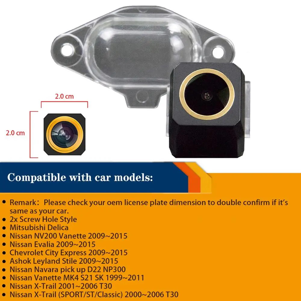 HD 1280*720P Rear View Camera for Nissan X-Trail 2001-2006 Nissan NV 200 Vanette 2012-2013,Reversing Backup Night Vision Camera
HD 1280*720P Rear View Camera for Nissan X-Trail 2001-2006 Nissan NV 200 Vanette 2012-2013,Reversing Backup Night Vision Camera